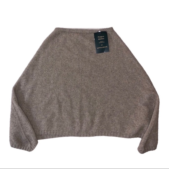 Lothlorian NZ Merino Wool Possum Poncho Sweater - Picture 2 of 11